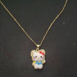Hello Kitty Gold Necklace
